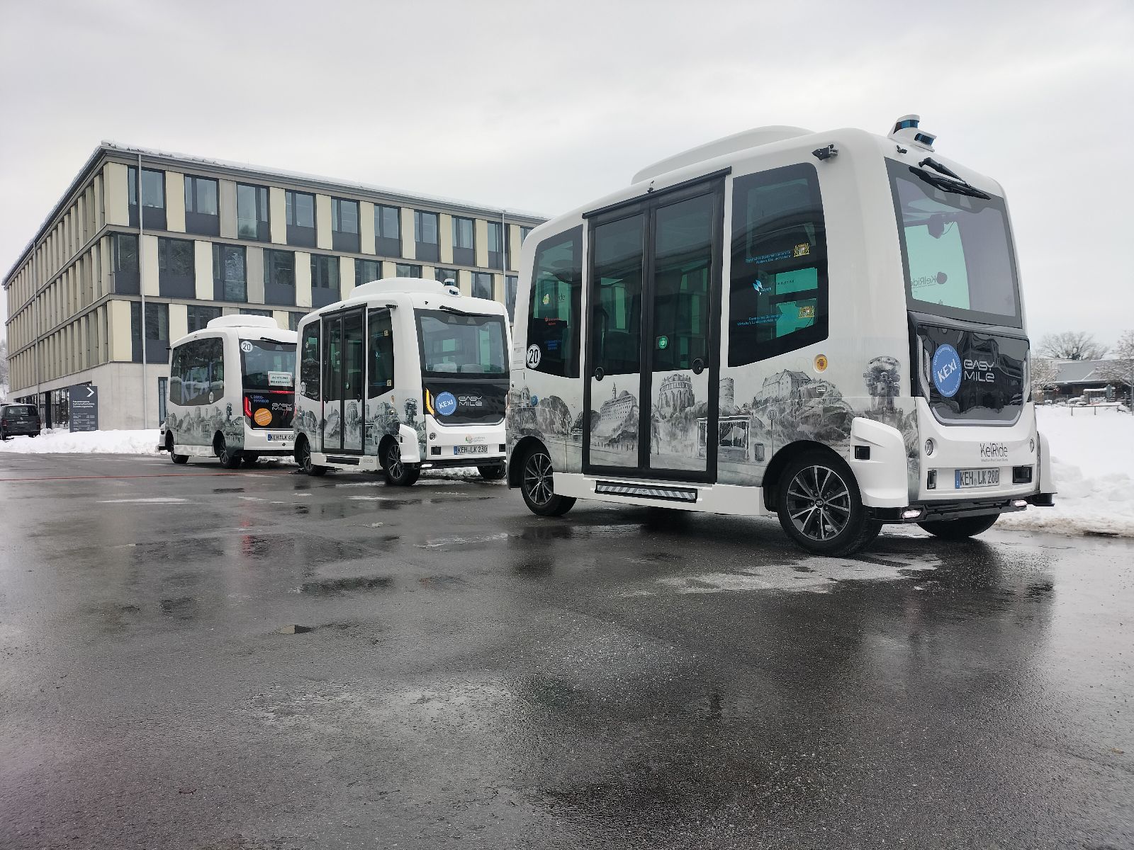 KelRide autonomous shuttle fleet